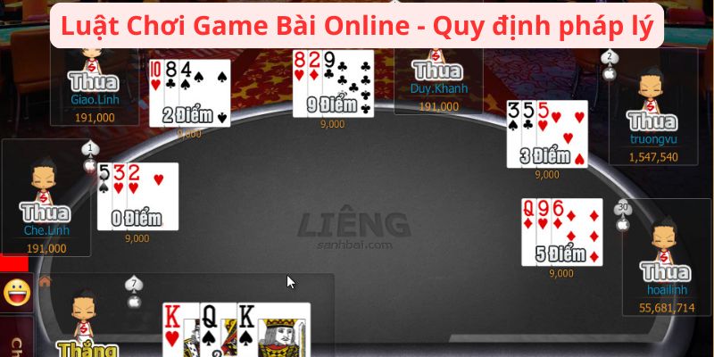 Luật Chơi Game Bài Online - Quy định pháp lý